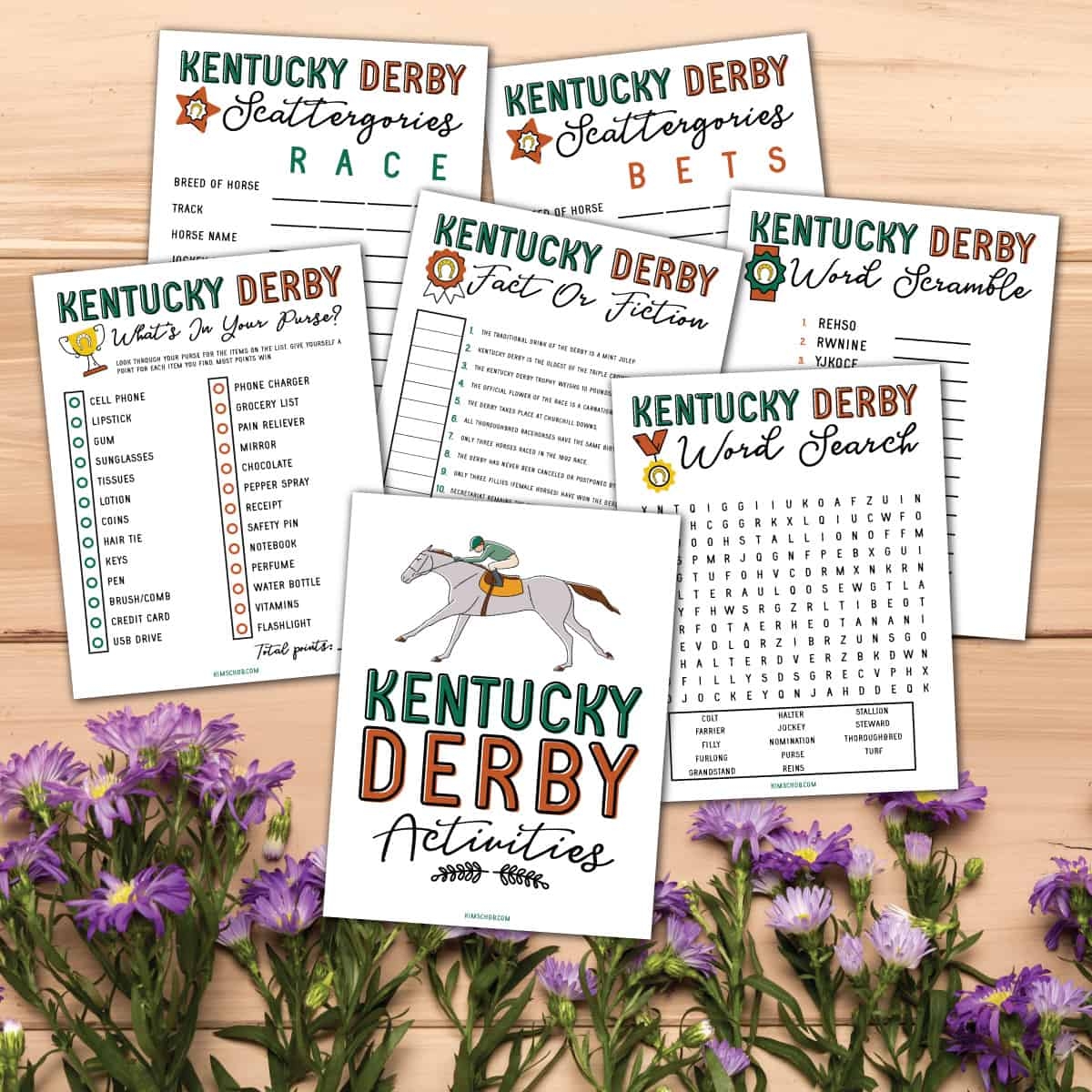 Free Kentucky Derby Printable Games Kim Schob