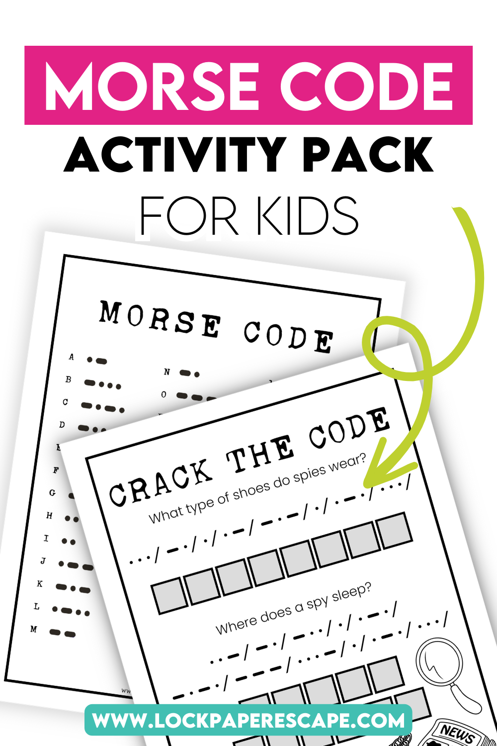 Free Morse Code Alphabet Poster Coding For Kids Printable Puzzles For Kids Morse Code