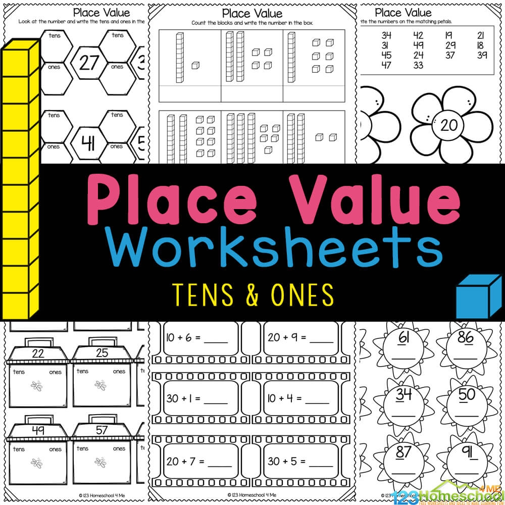 Printable Tens And Ones Worksheet