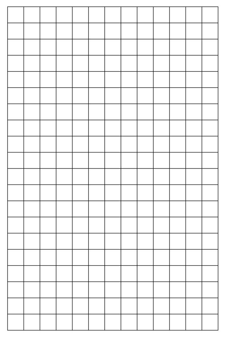 Free Printable 1 Inch Grid Paper PDF Grid Paper Printables Grid