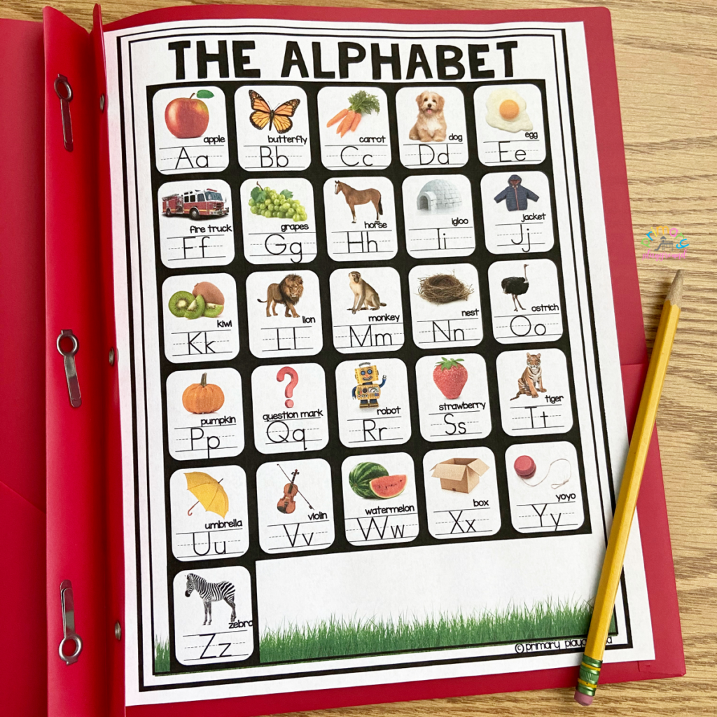 Free Printable Alphabet Poster Primary Playground