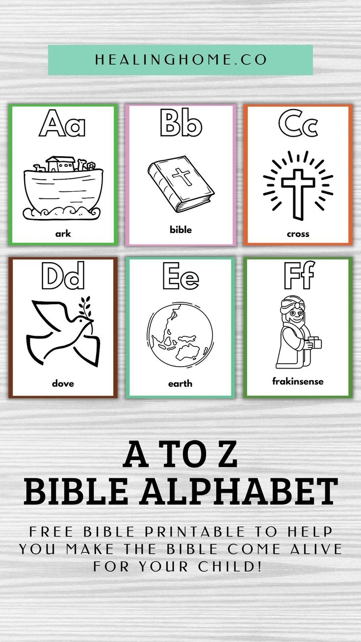 FREE Printable Bible Alphabet For Preschoolers Bible Curriculum Bible Verses For Kids Bible Lessons For Kids