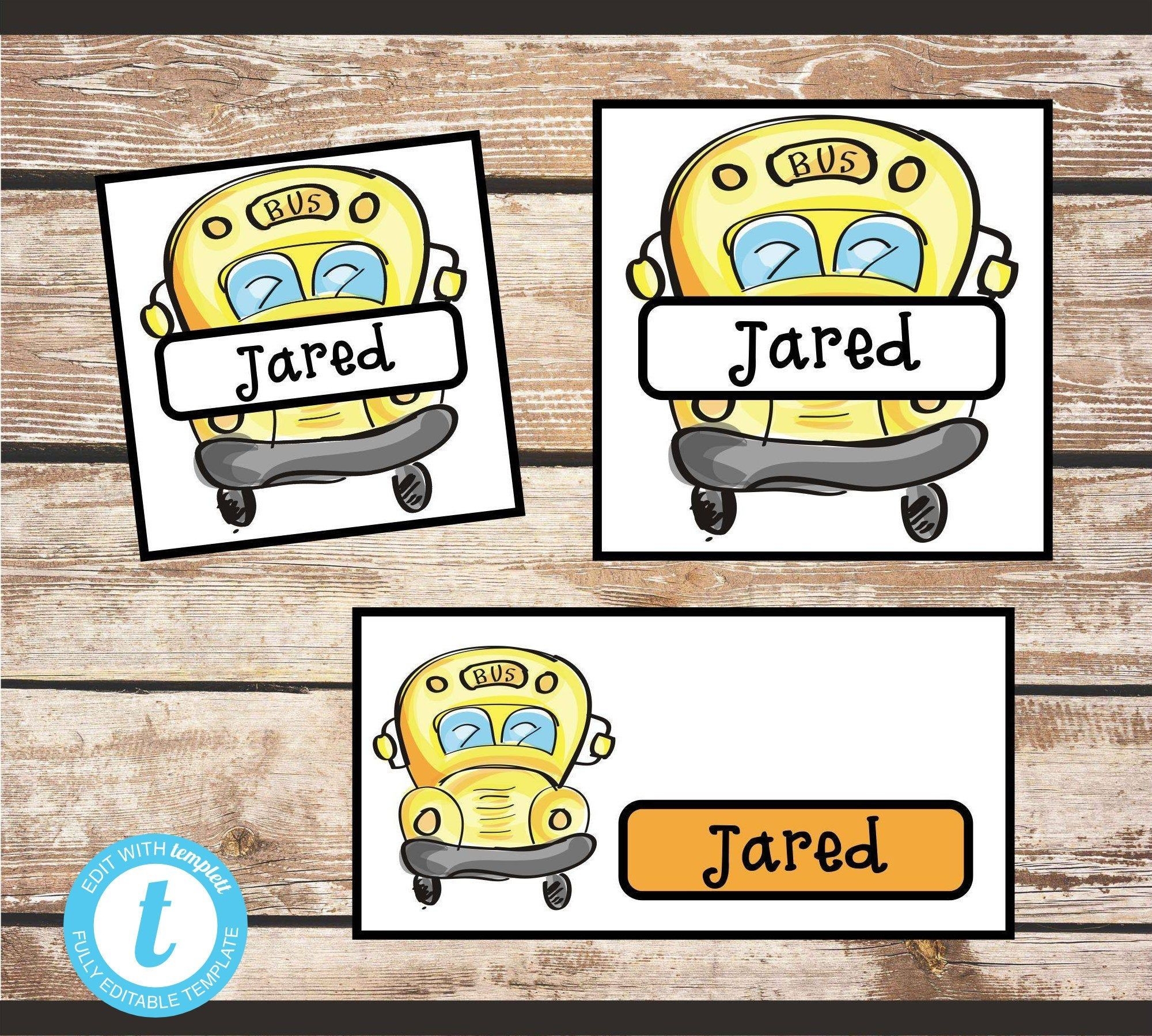 Free Printable Bus Tags For Students Templates Online