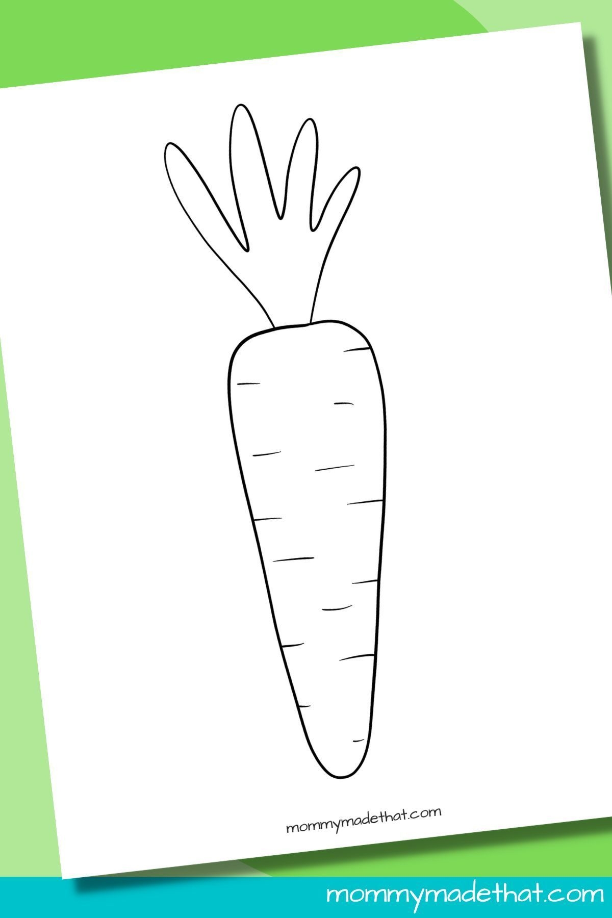 Free Printable Carrot Templates For Easter Crafts