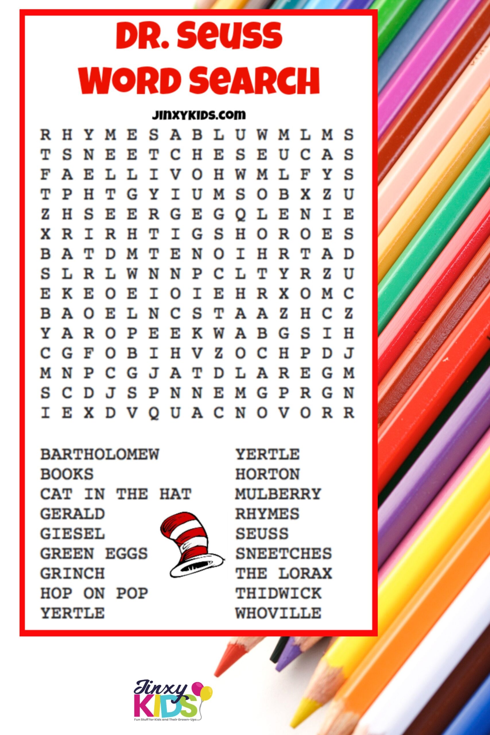 Free Printable Dr Seuss Word Search Seuss Quiet Time Activities Word Search Puzzle