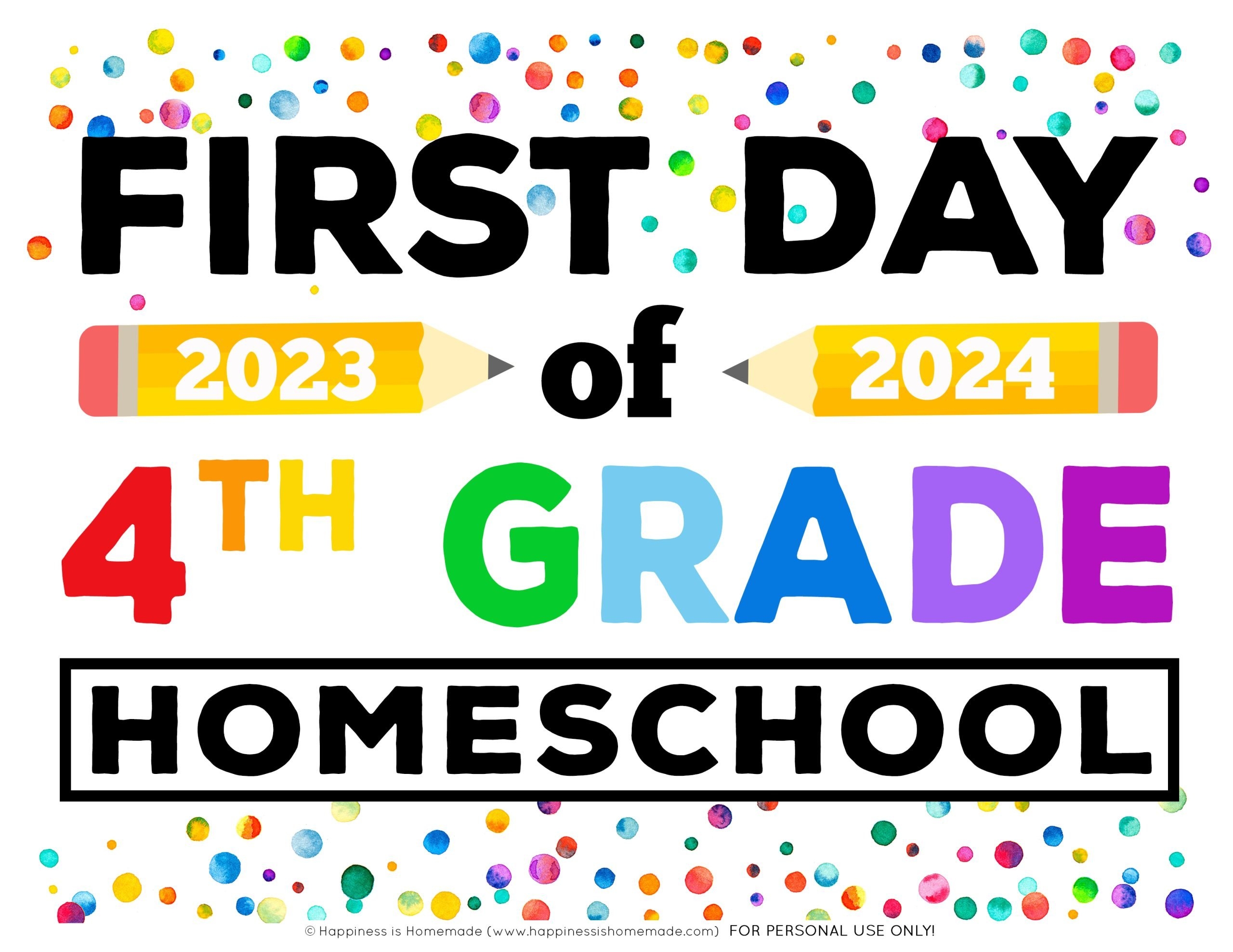 First Day Of Homeschool Printable