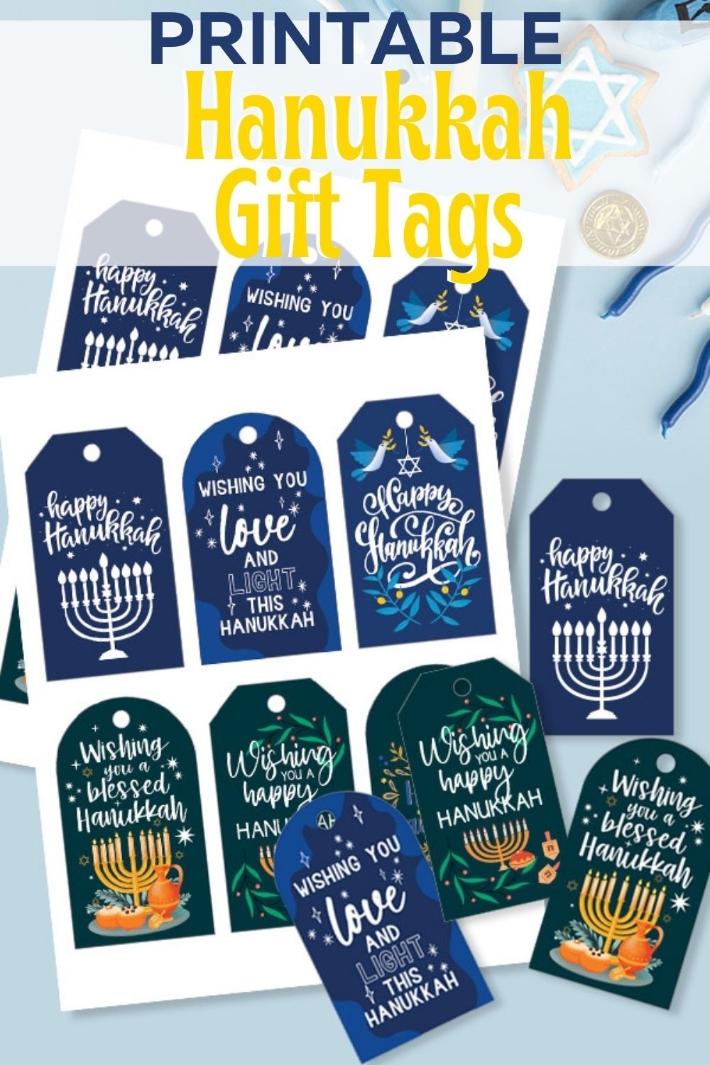 FREE Printable Hanukkah Gift Tags To Celebrate With