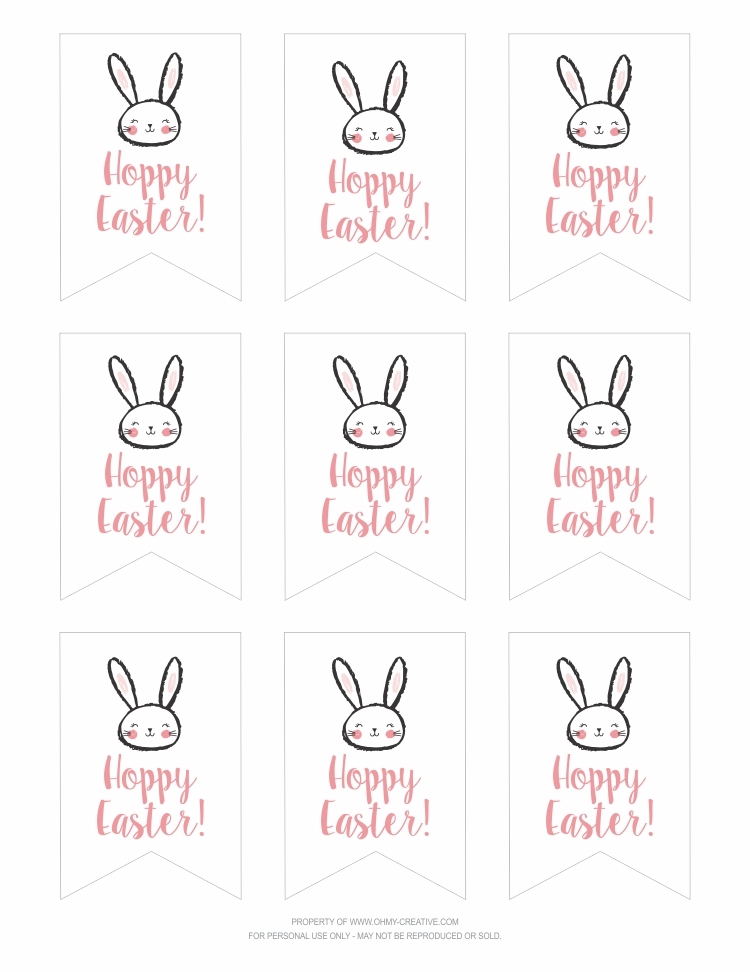 Free Printable Hoppy Easter Gift Tags Oh My Creative