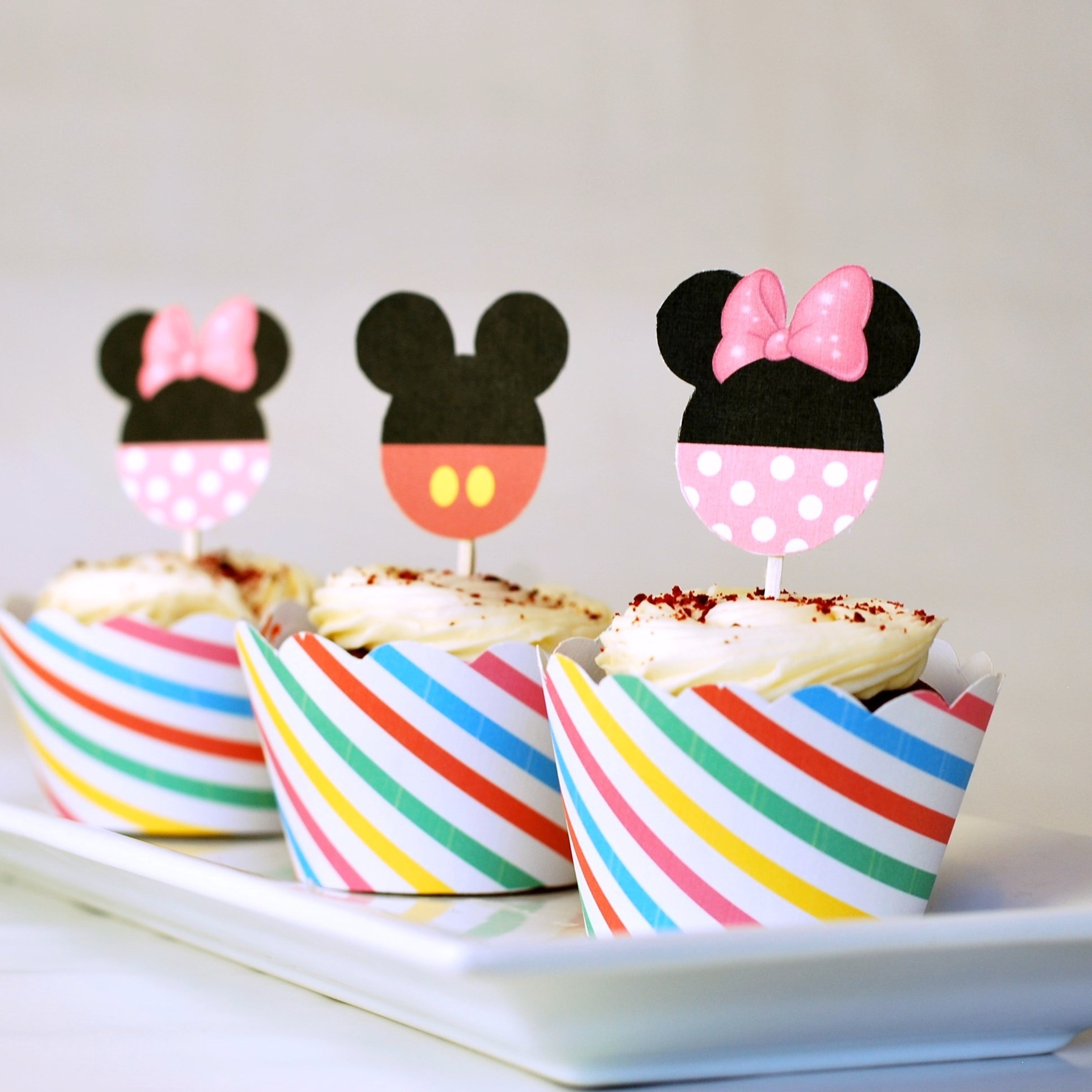 Minnie Mouse Cupcake Toppers Free Printable
