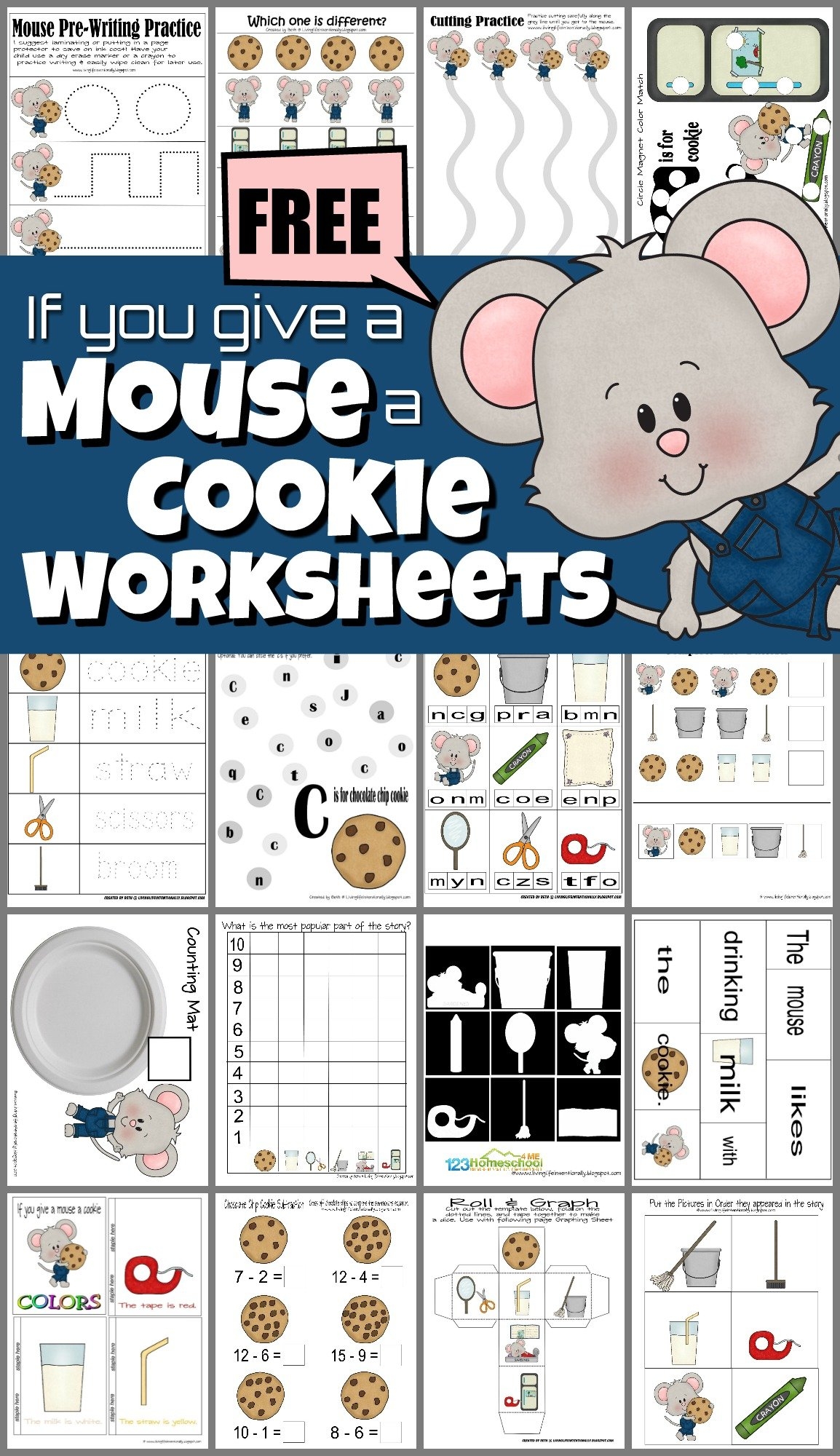  FREE Printable Mouse And Cookie Worksheets And Activities