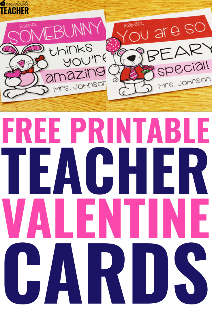 Free Printable Valentine'S Cards For Teachers