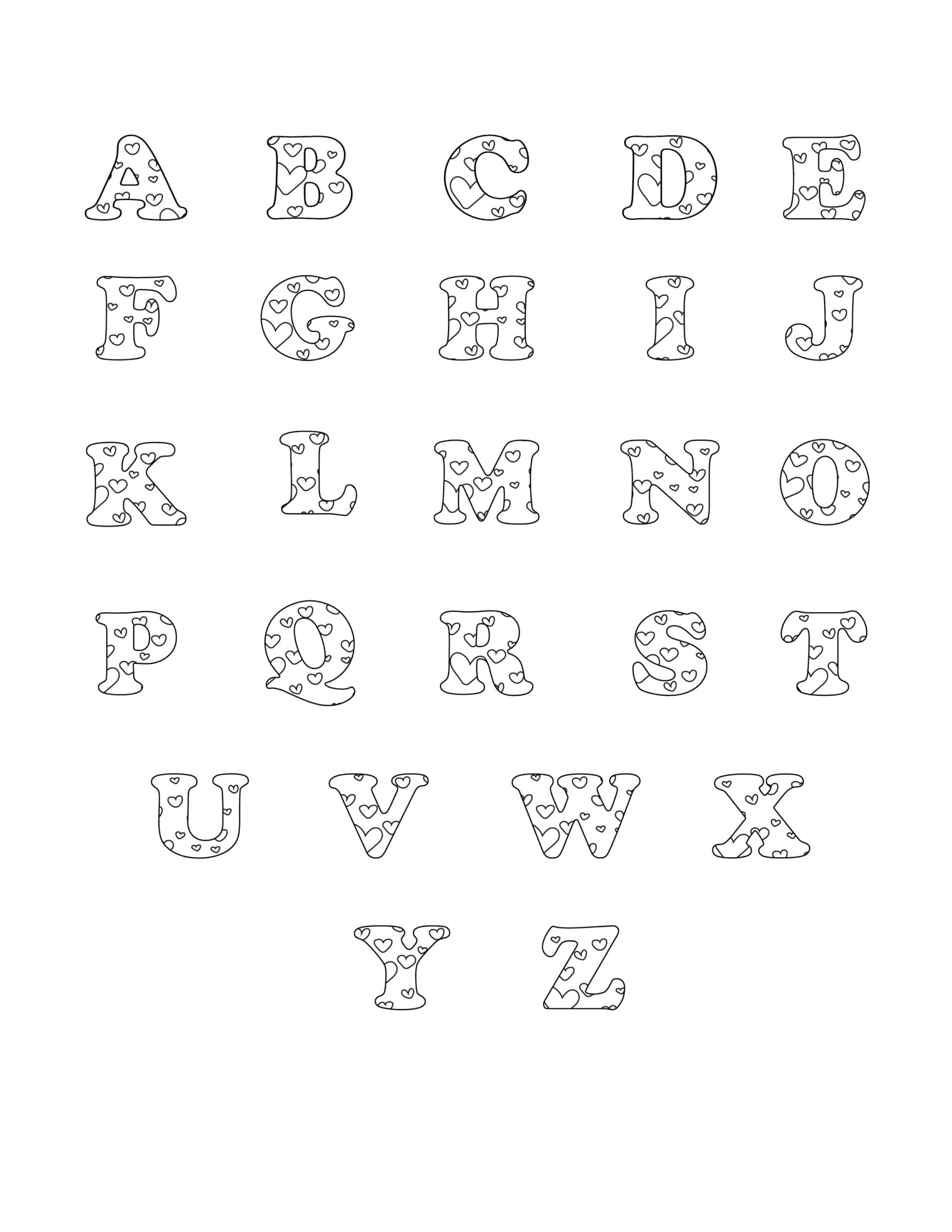 Free Printable Valentine Bubble Letters Bubble Letters Alphabet Freebie Finding Mom