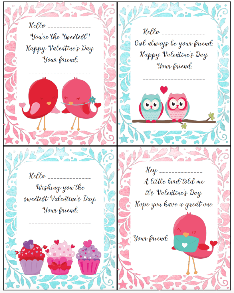 Free Printable Valentine s Day Cards