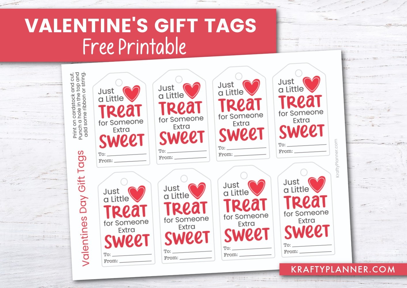 Free Printable Valentine s Day Gift Tags For Someone Extra Sweet Krafty Planner