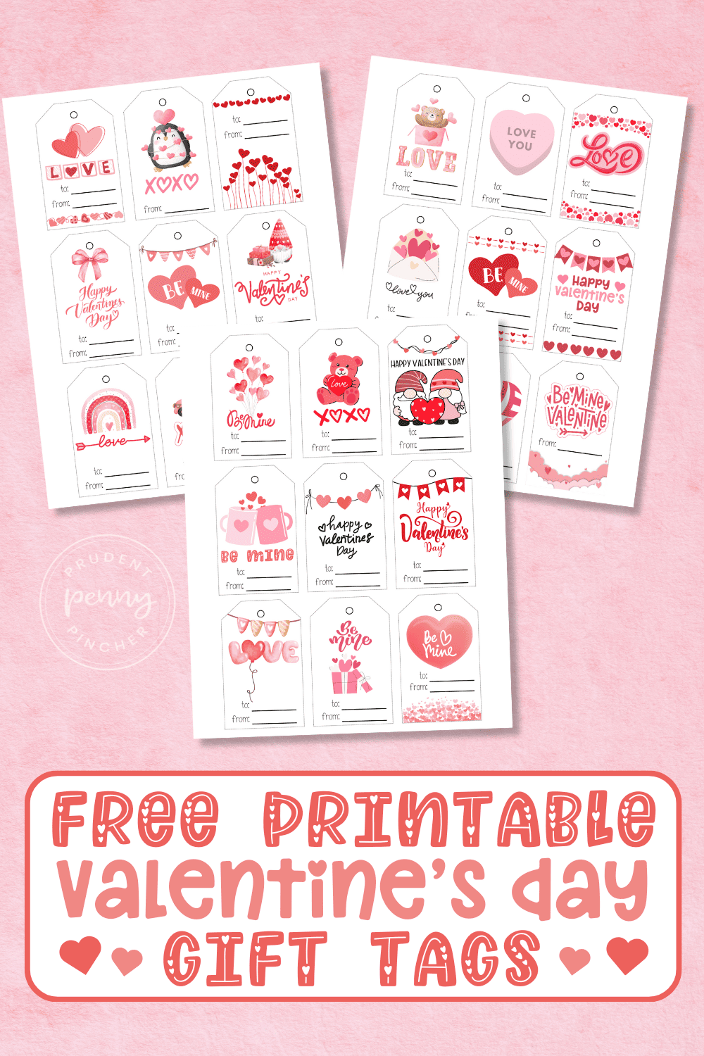 Free Printable Valentine Tags Prudent Penny Pincher
