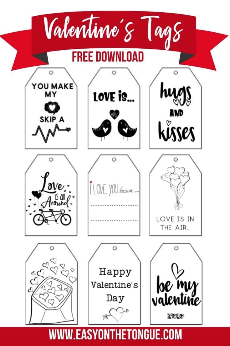 Free Valentine Tag Printables
