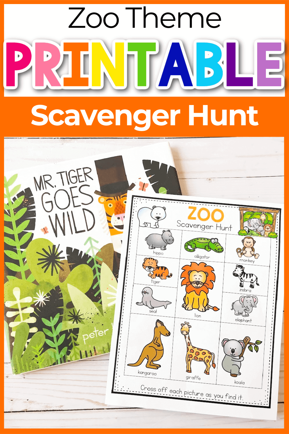 Free Printable Zoo Scavenger Hunt For Kids