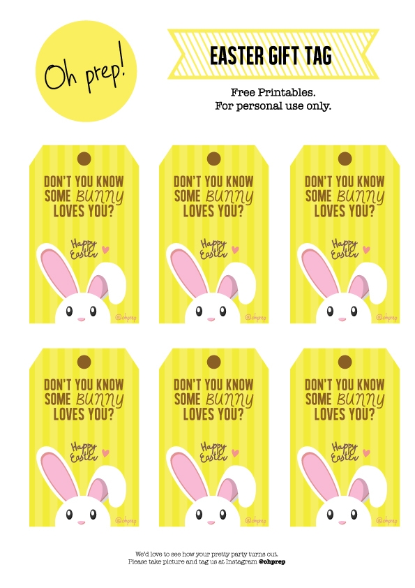 Free Printables Easter Gift Tag Anything About Prepping