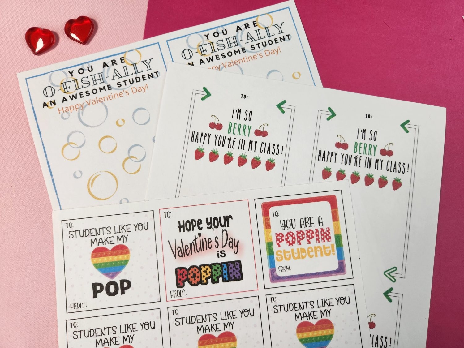 FREE Valentines From Teacher To Student Printable 3 Versions Leap Of Faith Crafting