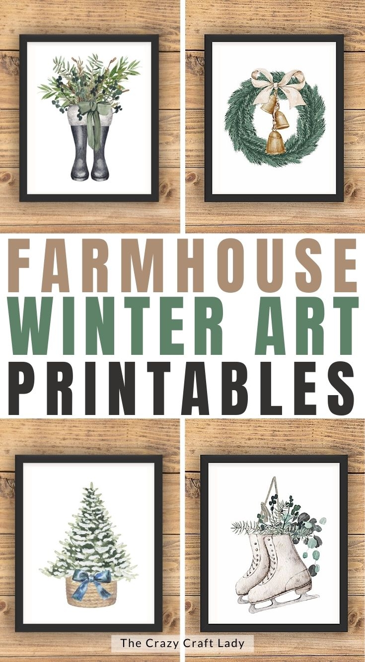 FREE Winter Printable Art Home Decor Printables The Crazy Craft Lady