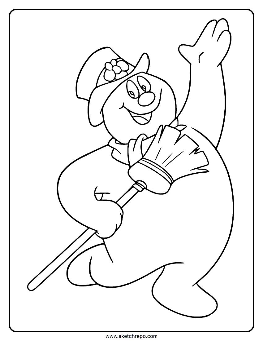 Frosty The Snowman Coloring Sheet Sketch Repo