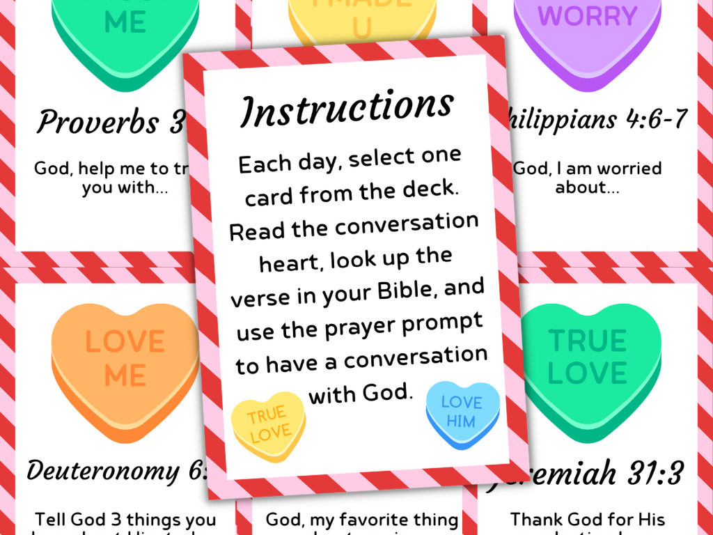 God s Conversation Hearts Scripture Based Prayer Prompts For Kids Deeper KidMin