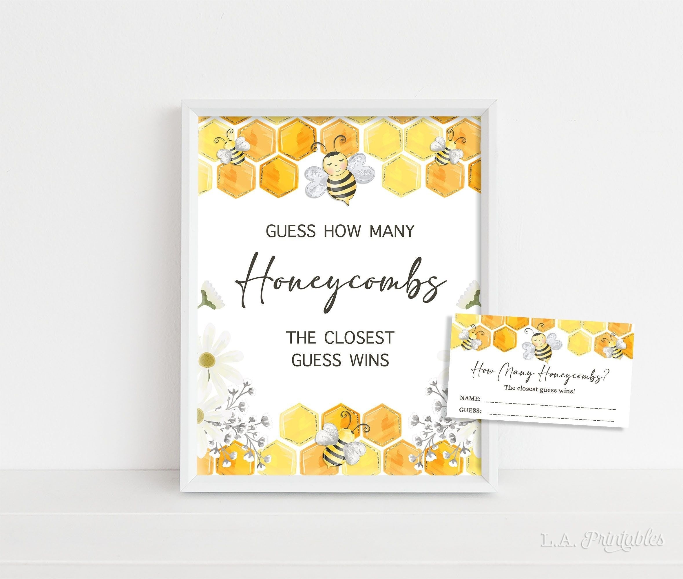 Guess How Many Honeycombs Free Printable