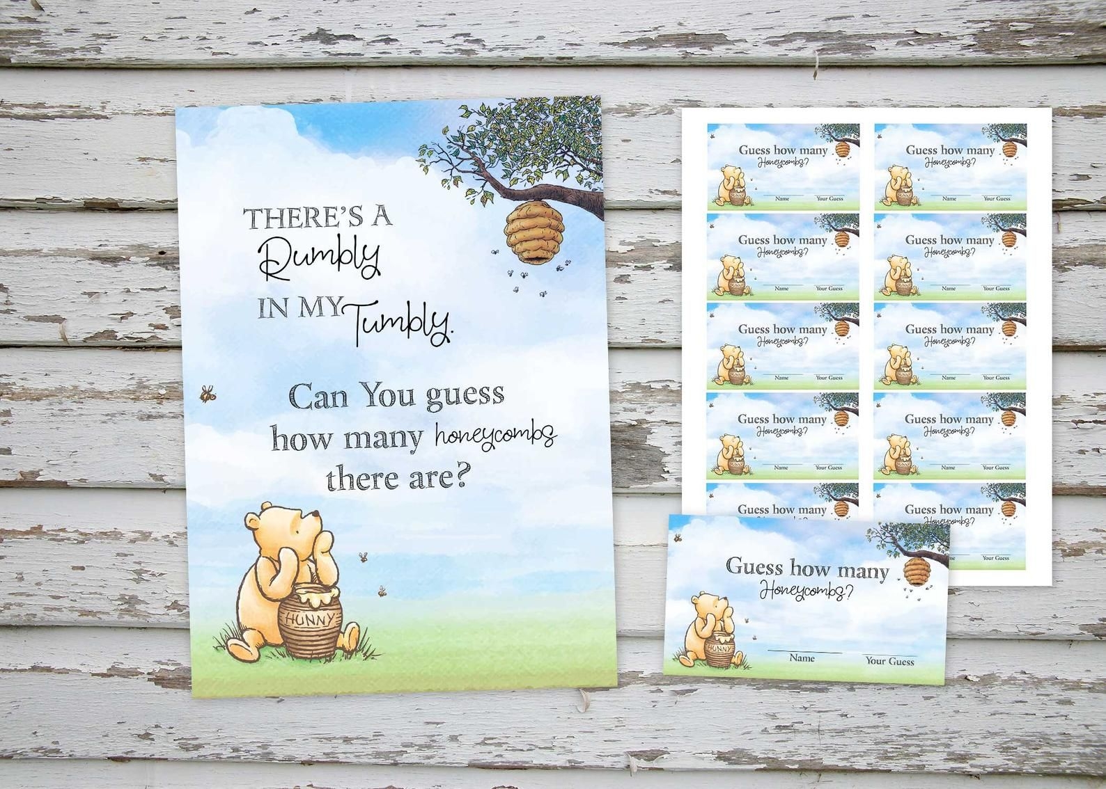 Guess How Many Honeycombs Baby Shower Game Winnie Pooh Baby Shower Classic Winnie Pooh Baby Shower Baby Shower Sign INSTANT DOWNLOAD Etsy Peanut Baby Shower Baby Shower Etsy Baby