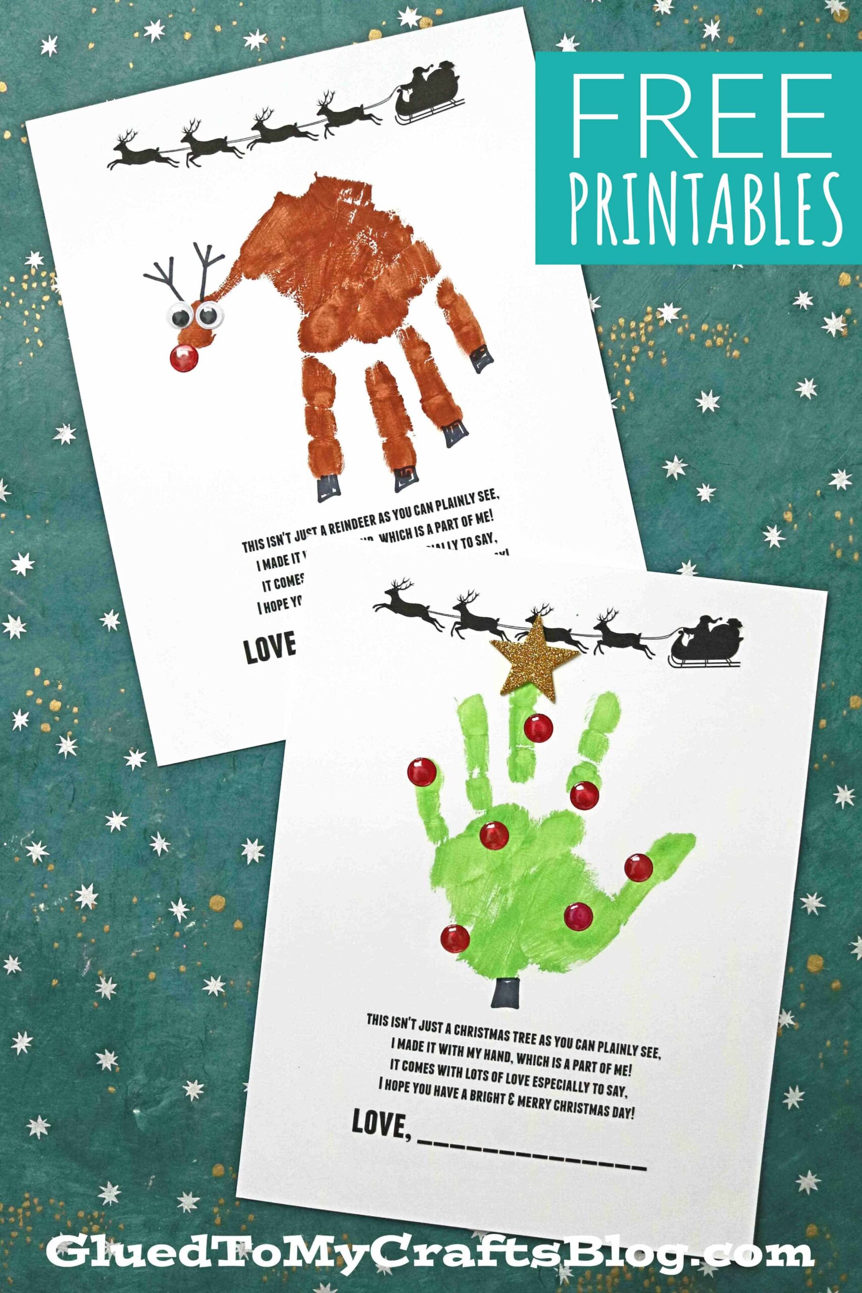 Handprint Holiday Poems For Christmas