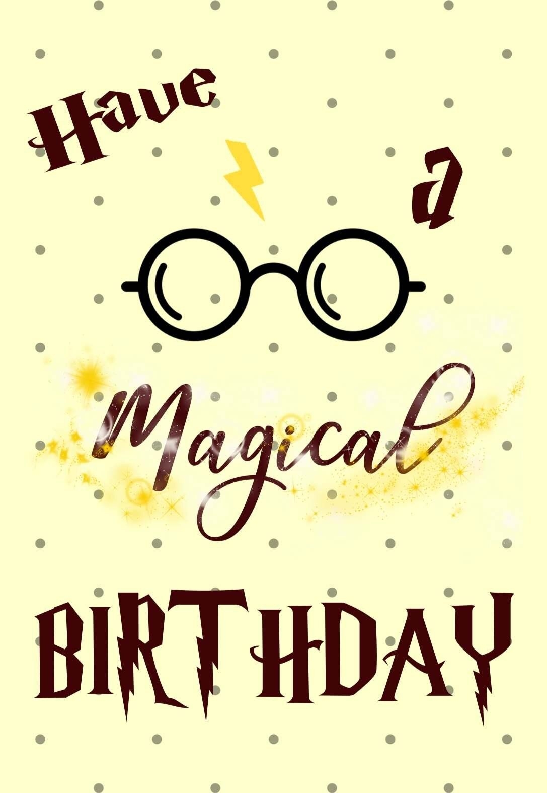 Harry Potter Birthday Cards Harry Potter Birthday Happy Birthday Harry Potter