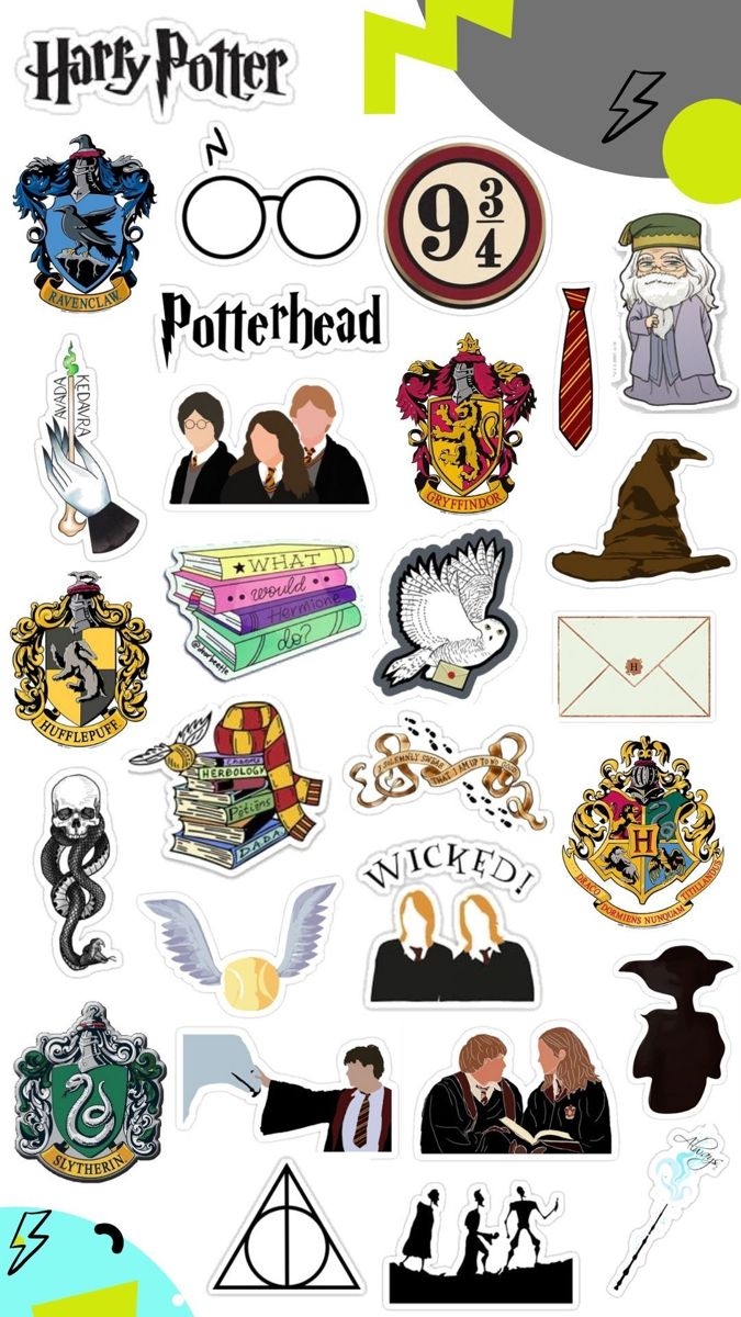 Harry Potter Printable Stickers Adesivos Bonitos Adesivos Imprim veis Gratuitos Adesivos Para Impress o