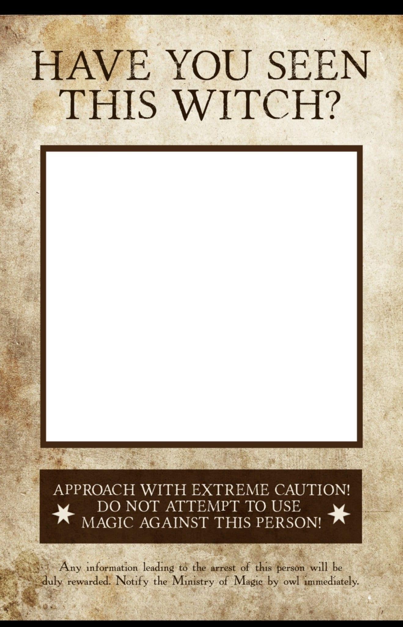 Have You Seen This Wizard Printable Free