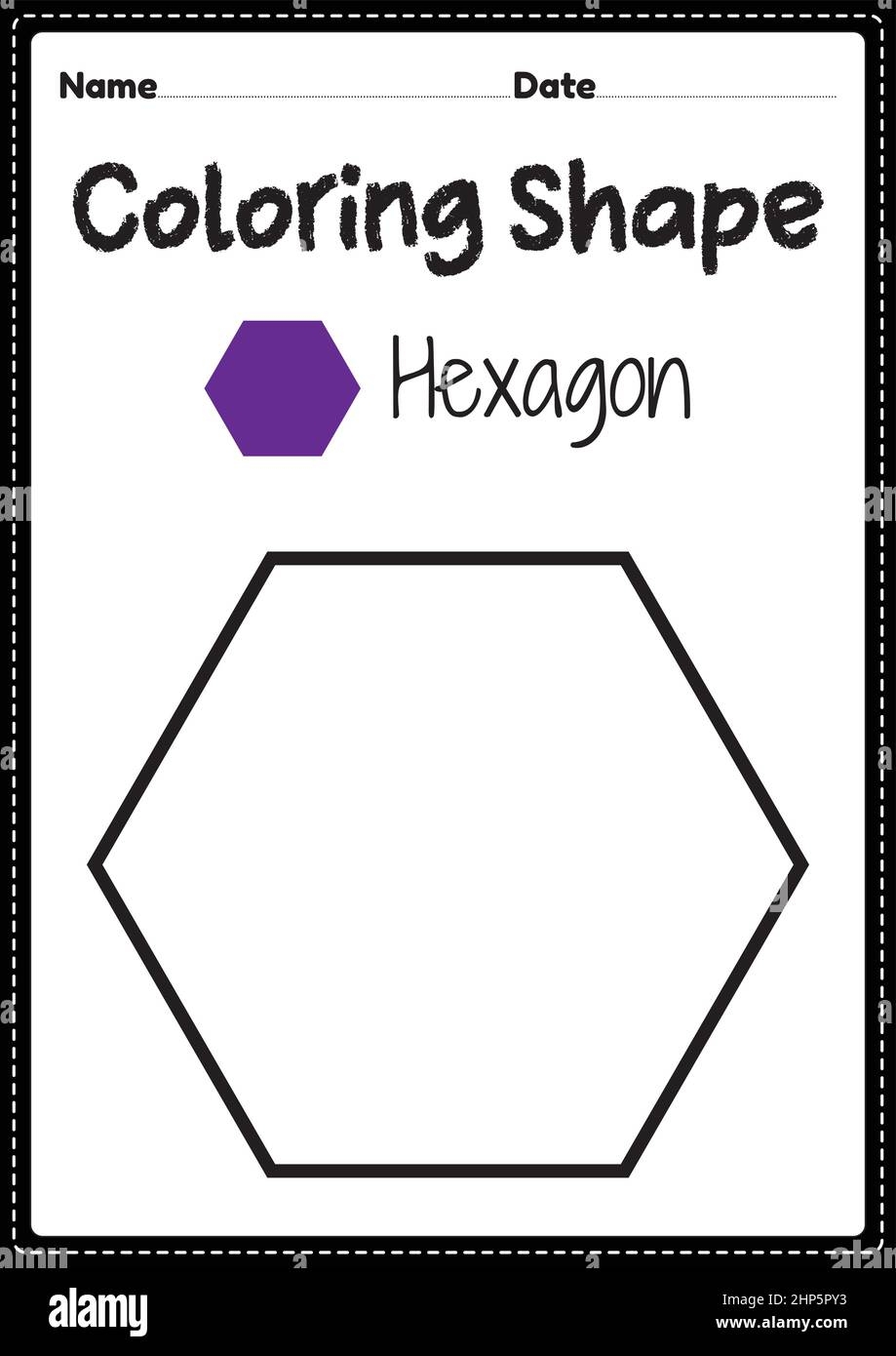 Hexagon Coloring Stock Vector Images Alamy