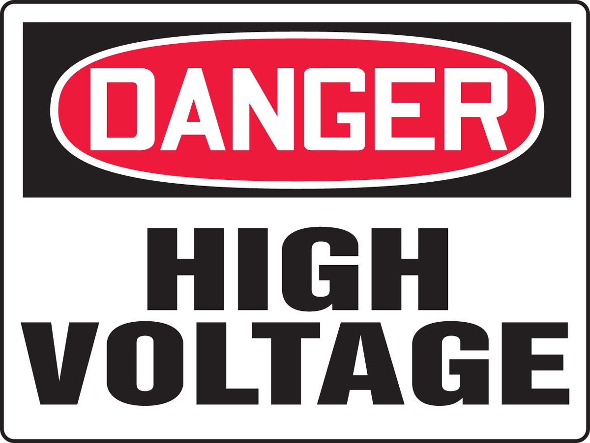 High Voltage Really BIGSigns OSHA Danger Safety Sign MELC072