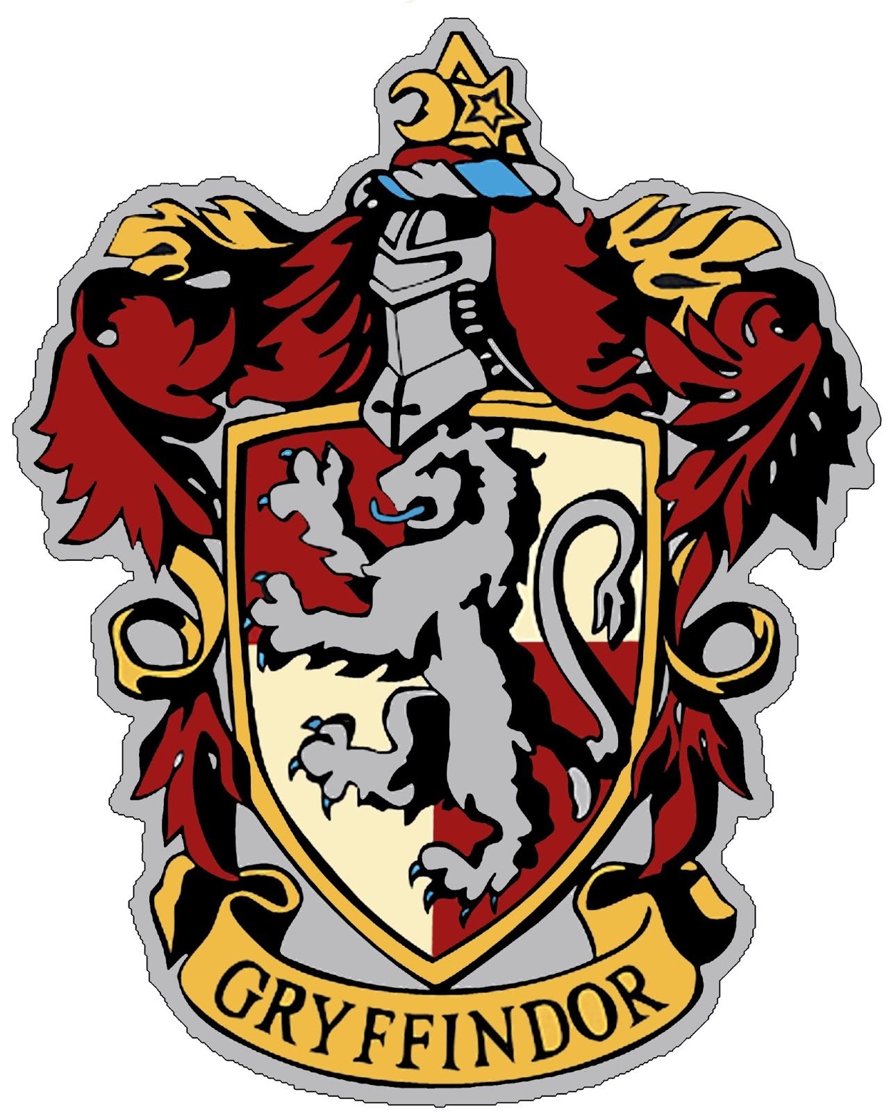 How To Make A Hogwarts House Banner DIY Harry Potter Gryffindor Logo Harry Potter Stickers Harry Potter Crest