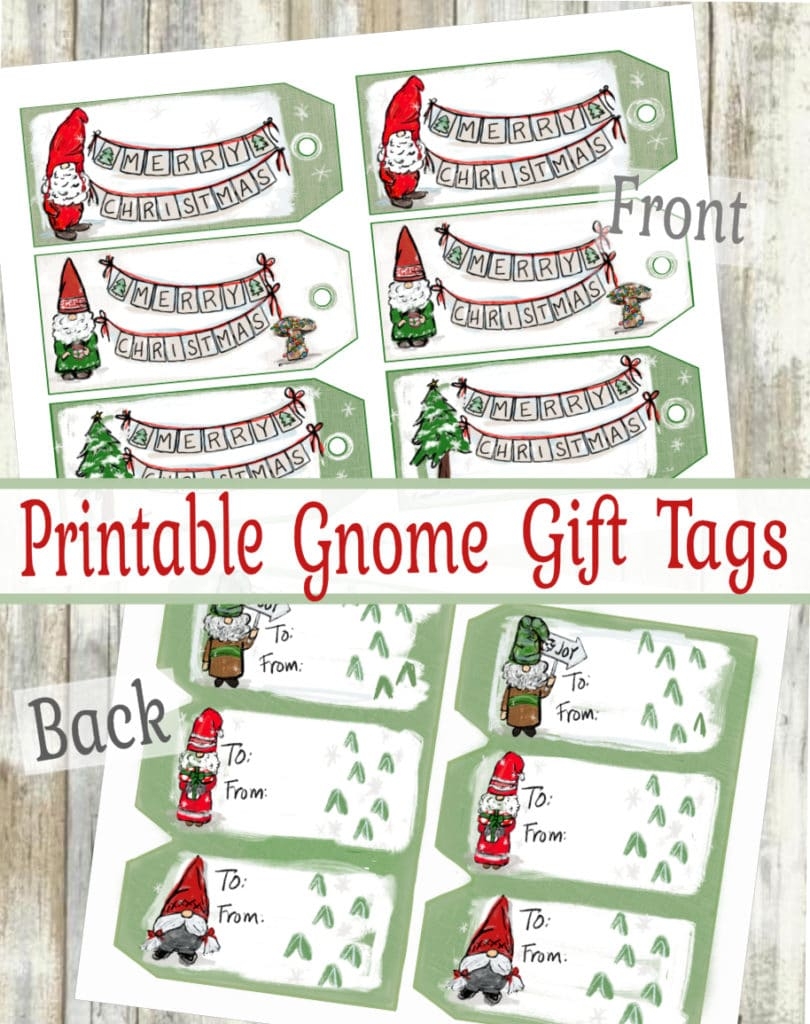 How To Make Free Printable Gnome Gift Tags Well Crafted Studio