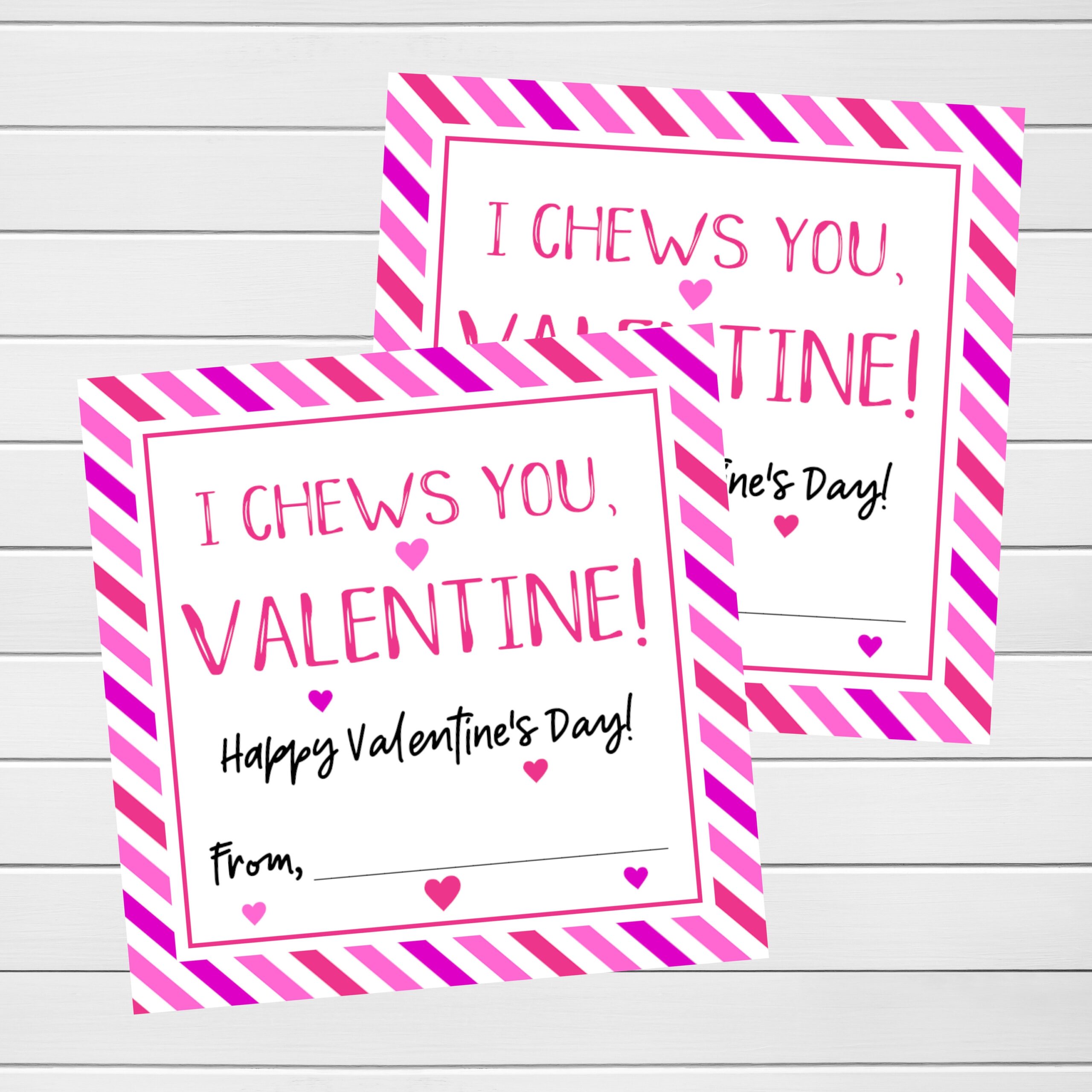 I Chews You Tag Bubblegum Valentines Printable Valentines Valentine Tags Valentine s Day Card Printable Tags I Chews You Valentine Etsy