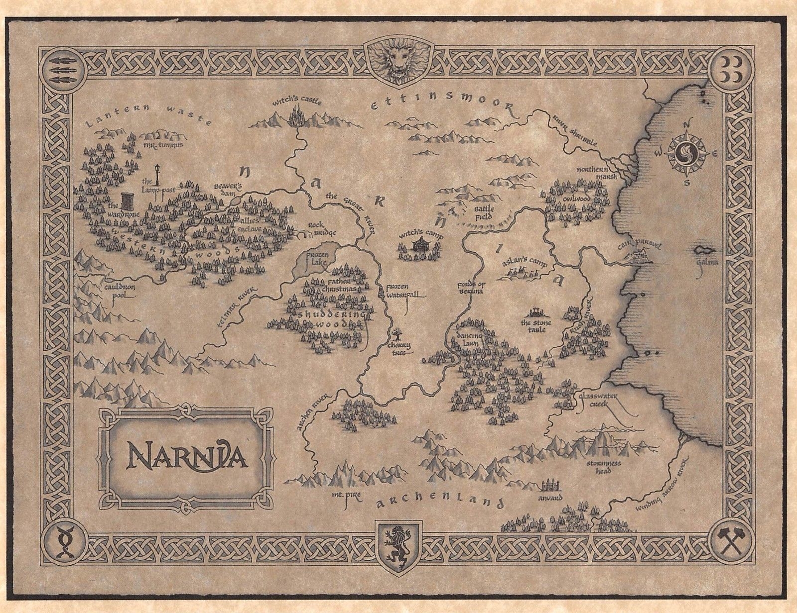 Image Result For Map Of Narnia Printable Map Of Narnia Map Printable Maps