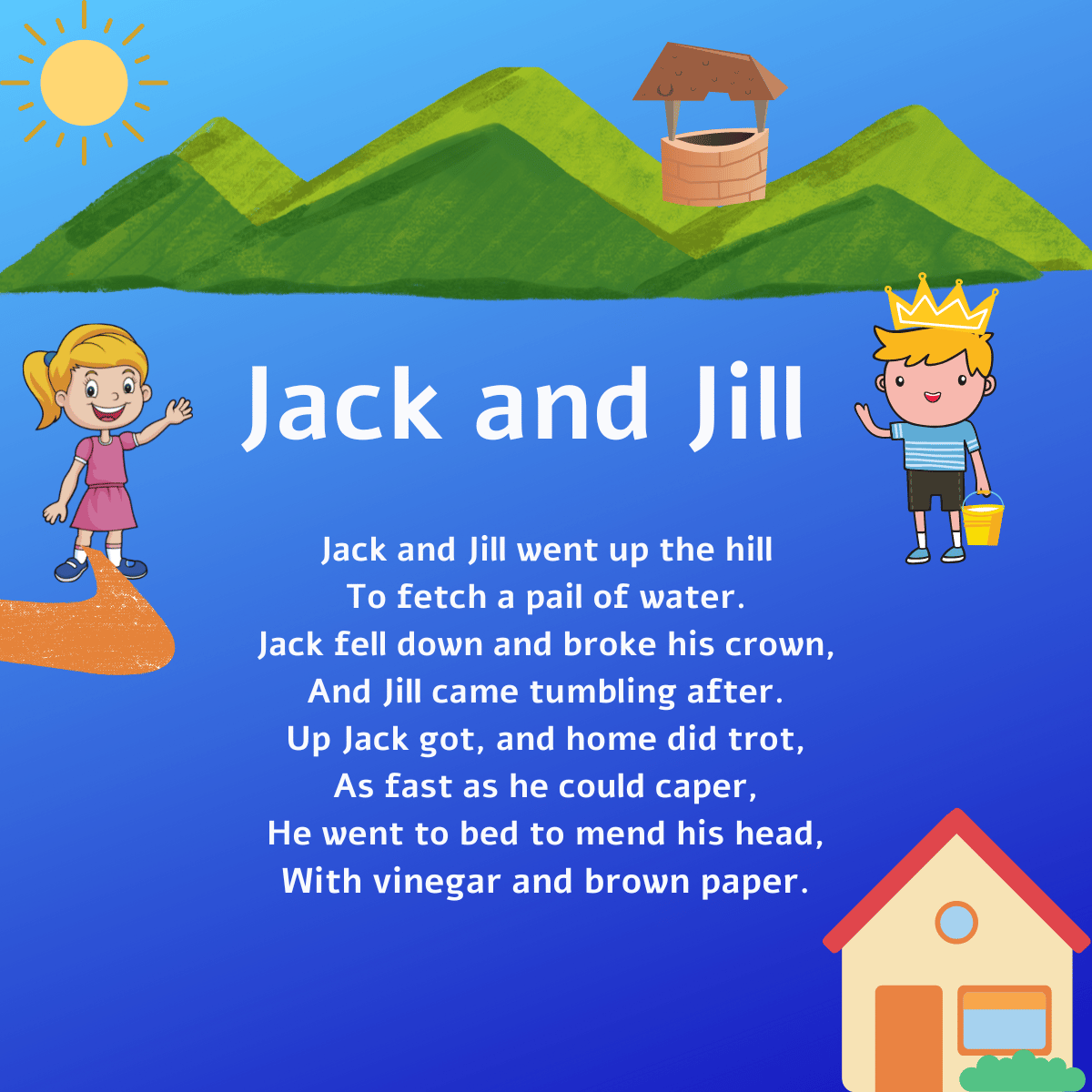 Jack And Jill Printable Lyrics Origins And Video