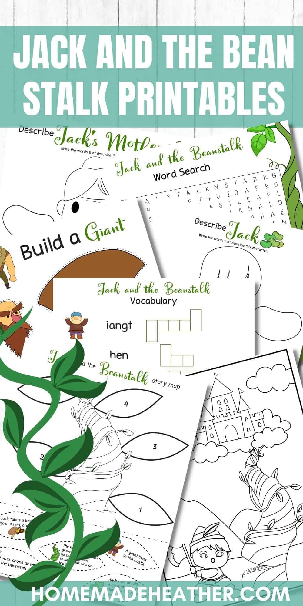 Jack And The Beanstalk Activity Printables Homemade Heather