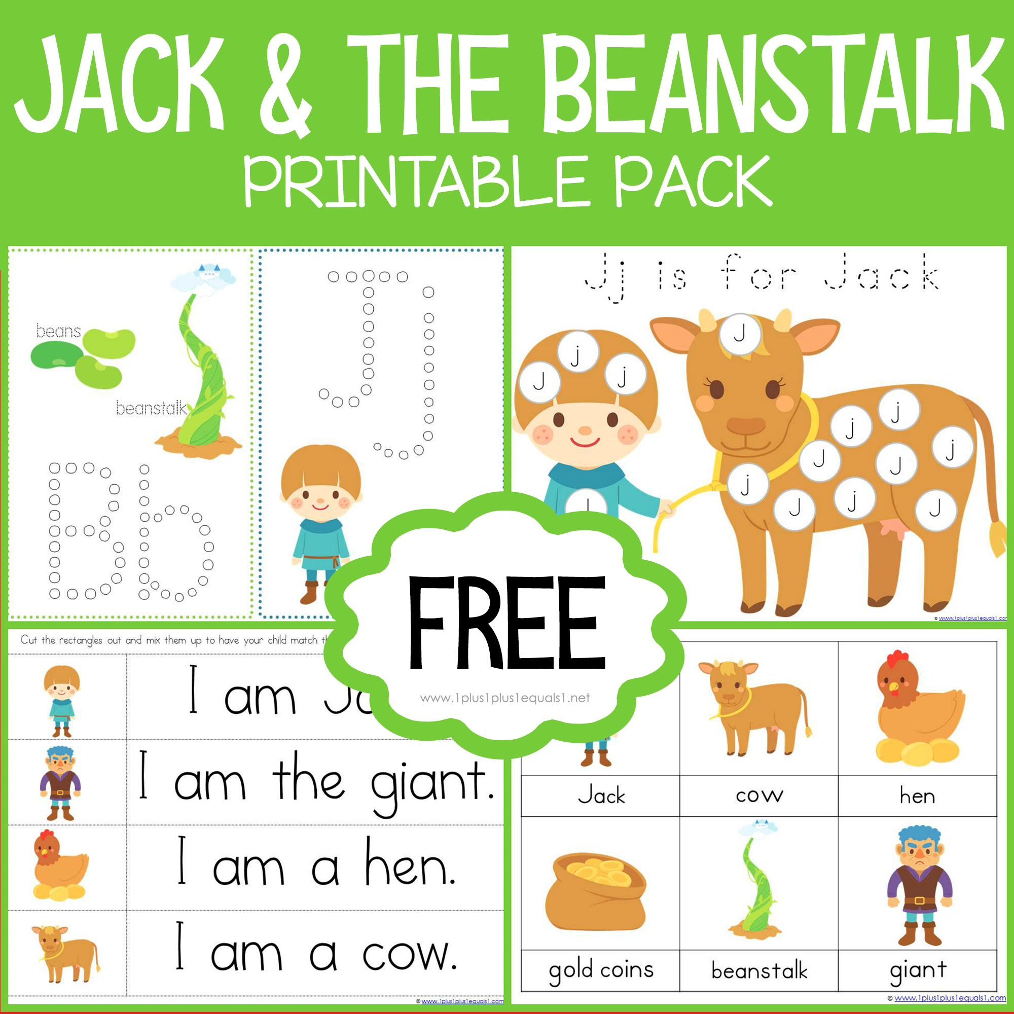 Jack And The Beanstalk Printables 1 1 1 1