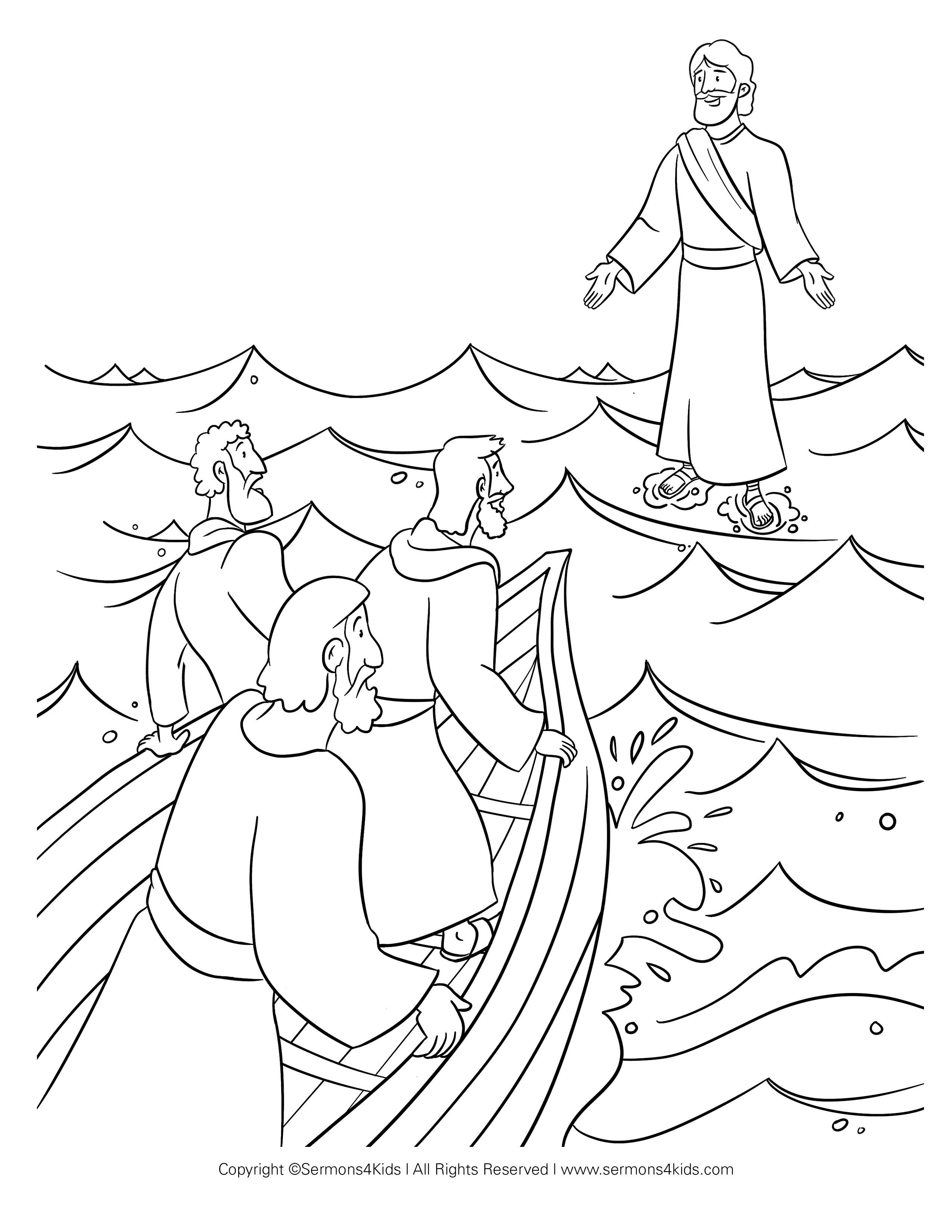 Jesus Walking On The Water Children s Sermons From Sermons4Kids 