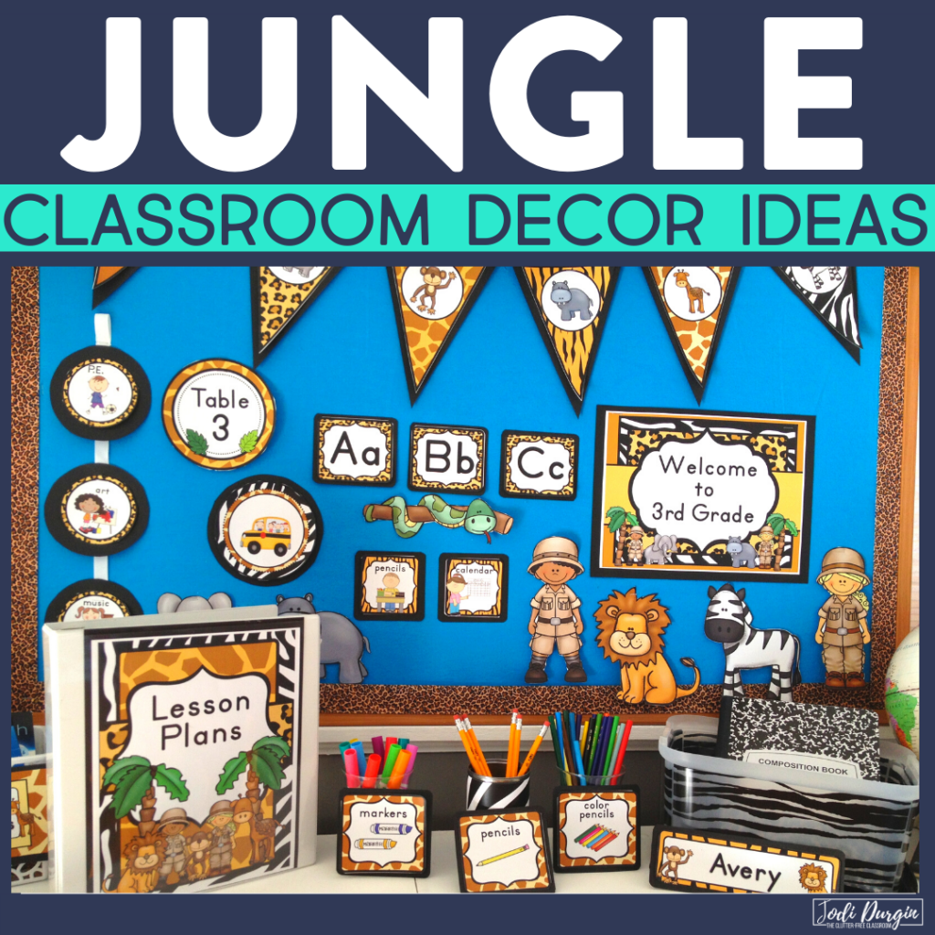 Free Jungle Themed Classroom Printables