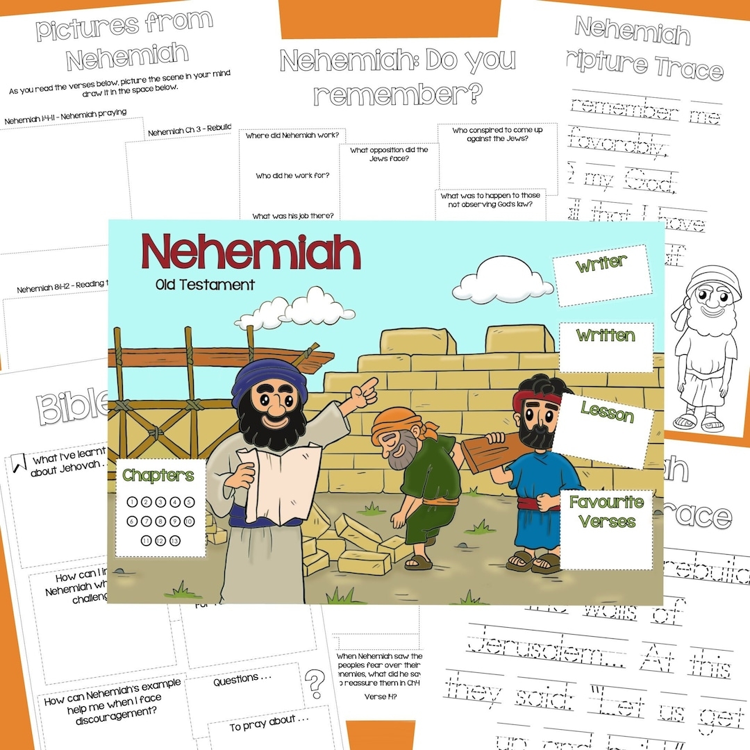Printable Nehemiah Activity Sheets