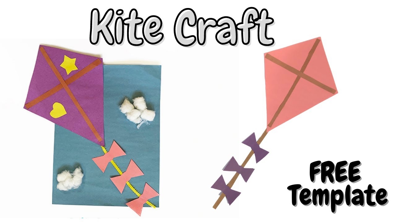 Kite Craft Free Template Crafting Jeannie