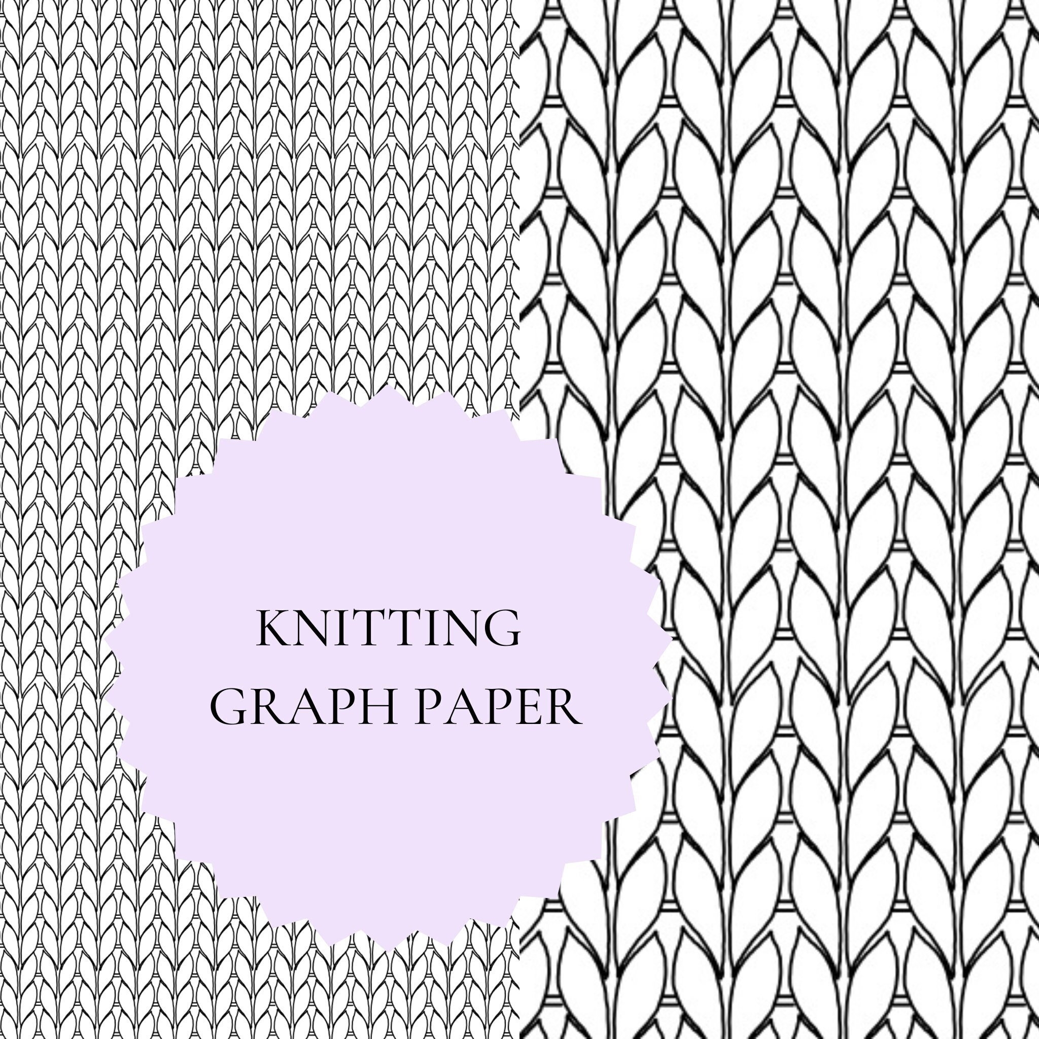 Knit Stitch Blank Printable Graph Paper Blank Knitting Stockinette Stitches Template Grid For Coloring Color Work Fair Isle Designs Etsy