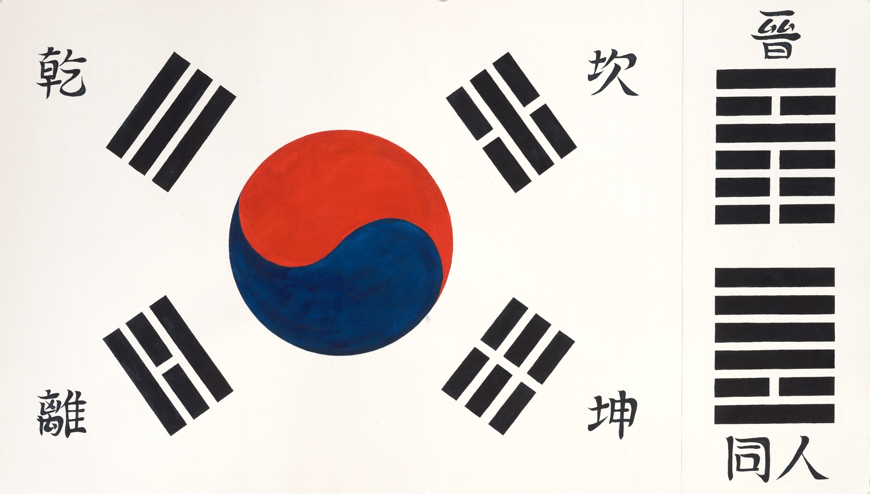 Printable South Korea Flag