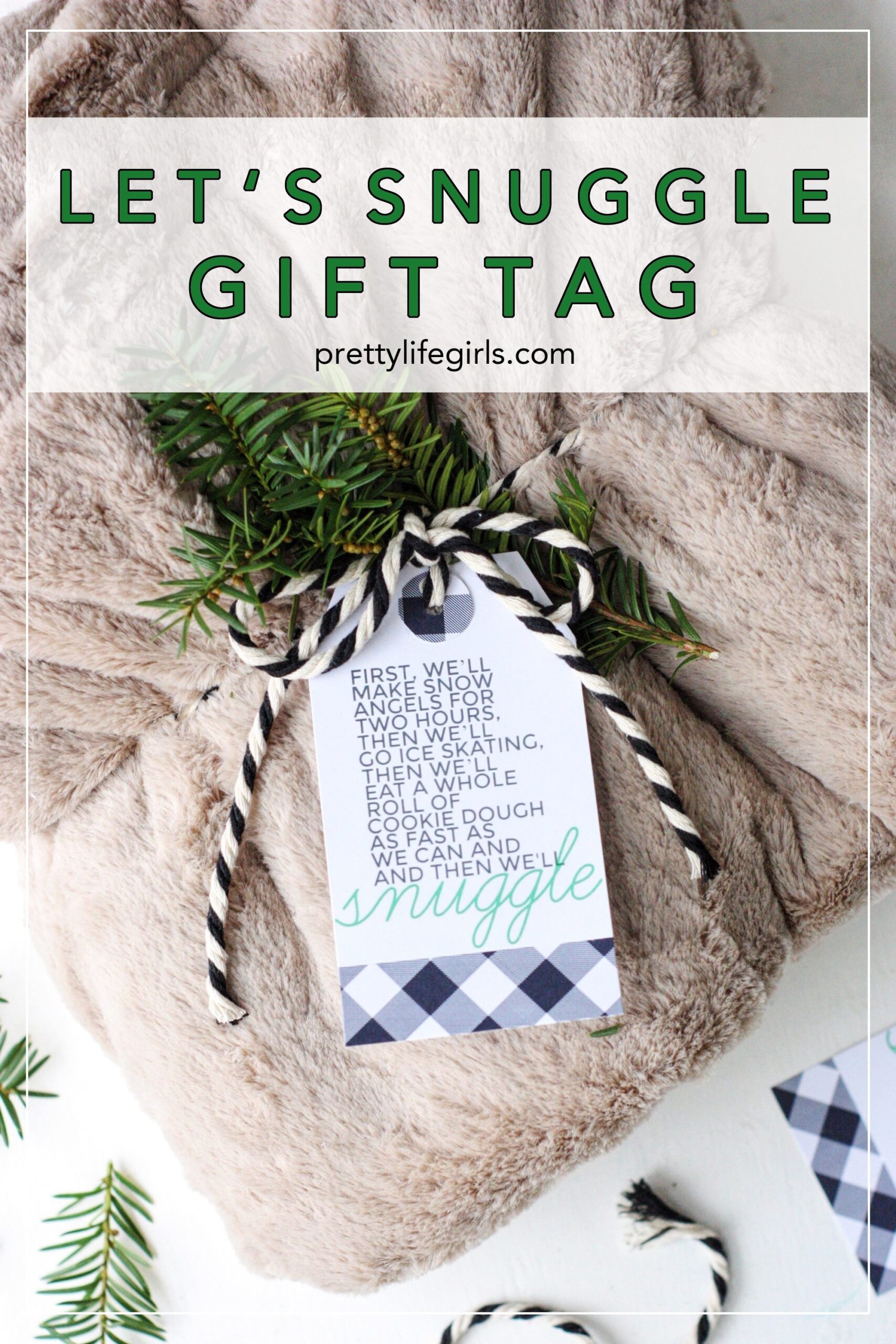 Let s Snuggle Gift Tag Printable