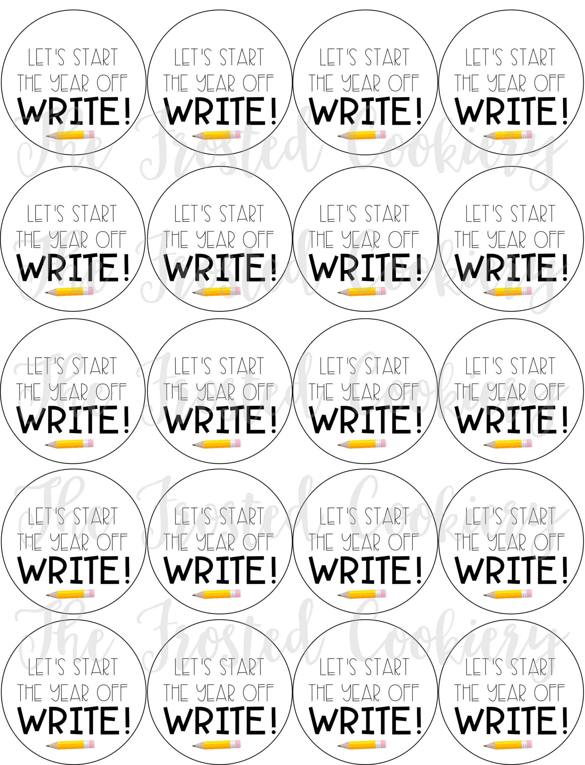 Let s Start The Year Off Write Free Printable