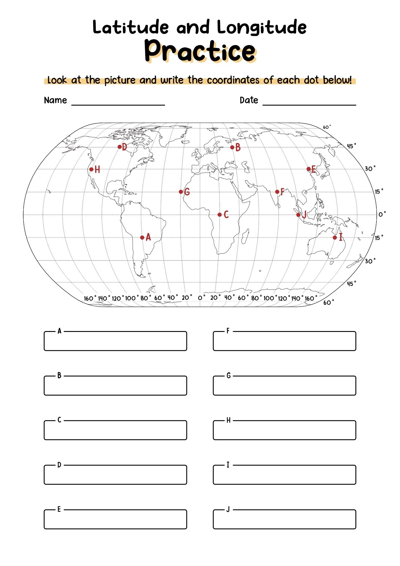 Longitude And Latitude Worksheets Map Worksheets Latitude And Longitude Map Map Skills Worksheets